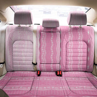 Vintage Pink Hawaiian Traditional Kapa Mix Flowers Lei Back Car Seat Cover