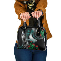 Aloha Hawaii Monk Seal Shoulder Handbag Mix Ohia Lehua