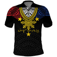 Philippines Heritage Baybayin Mix Polynesian Polo Shirt