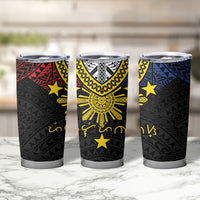 Philippines Heritage Baybayin Mix Polynesian Tumbler Cup