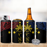 Philippines Heritage 4 in 1 Can Cooler Tumbler Baybayin Philipinas Sun