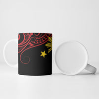 Philippines Heritage Ceramic Mug Baybayin Philipinas Sun
