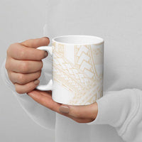 Samoa Lotu Tamaiti Ivory Ceramic Mug Teuila Tatau - Polynesian Pride