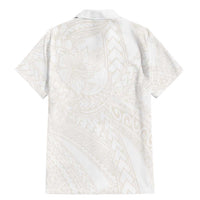 Samoa Lotu Tamaiti Ivory Family Matching Mermaid Dress and Hawaiian Shirt Teuila Tatau LT7 - Polynesian Pride