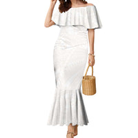 Samoa Lotu Tamaiti Ivory Mermaid Dress Teuila Tatau - Polynesian Pride