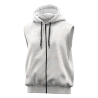 Samoa Lotu Tamaiti Ivory Sleeveless Zip Hoodie Teuila Tatau - Polynesian Pride