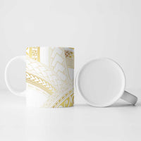 Samoa Lotu Tamaiti Gold Ceramic Mug Teuila Tatau LT7 - Polynesian Pride