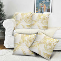 Samoa Lotu Tamaiti Gold Pillow Cover Teuila Tatau - Polynesian Pride