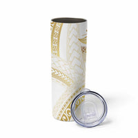 Samoa Lotu Tamaiti Gold Skinny Tumbler Teuila Tatau LT7 - Polynesian Pride