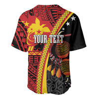 Papua New Guinea Independence Personalised Baseball Jersey PNG Bagi and Lime Pot LT7 - Polynesian Pride