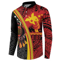 Papua New Guinea Independence Personalised Button Sweatshirt PNG Bagi and Lime Pot LT7 - Polynesian Pride