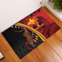 Papua New Guinea Independence Rubber Doormat PNG Bagi and Lime Pot LT7 - Polynesian Pride