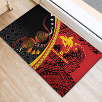 Papua New Guinea Independence Rubber Doormat PNG Bagi and Lime Pot LT7 - Polynesian Pride