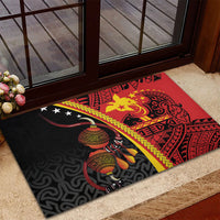 Papua New Guinea Independence Rubber Doormat PNG Bagi and Lime Pot LT7 - Polynesian Pride
