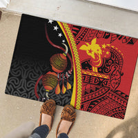 Papua New Guinea Independence Rubber Doormat PNG Bagi and Lime Pot LT7 - Polynesian Pride