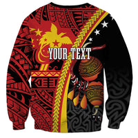 Papua New Guinea Independence Personalised Sweatshirt PNG Bagi and Lime Pot LT7 - Polynesian Pride