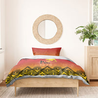 Papua New Guinea 1975 To The Future Bedding Set Sepik Masks LT7 - Polynesian Pride