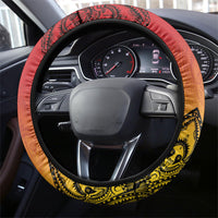 Papua New Guinea 1975 To The Future Steering Wheel Cover Sepik Masks LT7 - Polynesian Pride