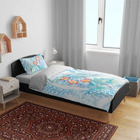 Sea Blue Polynesian Jellyfish Bedding Set Watercolor Glows - Polynesian Pride