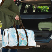 Sea Blue Polynesian Jellyfish Travel Bag Watercolor Glows - Polynesian Pride
