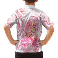 Rose Pink Polynesian Jellyfish Family Matching Tank Maxi Dress and Hawaiian Shirt Watercolor Glows LT7 - Polynesian Pride