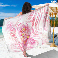 Rose Pink Polynesian Jellyfish Sarong Watercolor Glows - Polynesian Pride