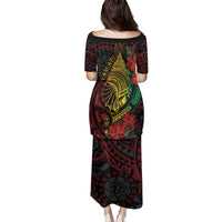 Vanuatu Meri Krismas Family Matching Puletasi and Hawaiian Shirt Conch Shell Tribal Art LT7 - Polynesian Pride
