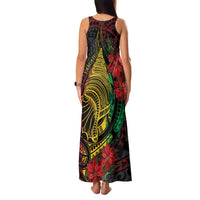 Vanuatu Meri Krismas Family Matching Tank Maxi Dress and Hawaiian Shirt Conch Shell Tribal Art LT7 - Polynesian Pride