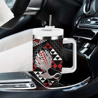 Taniko Aotearoa Tumbler With Handle Poutama Mix Piwakawaka