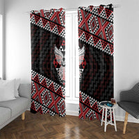 Taniko Aotearoa Window Curtain Poutama Mix Piwakawaka - Ver02
