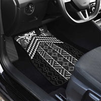 Maori Tukutuku Taniko Motifs Car Mats Black Poutama Mix Kowhaiwhai LT7 - Polynesian Pride
