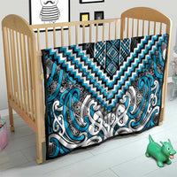 Maori Tukutuku Taniko Motifs Quilt Turquoise Poutama Mix Kowhaiwhai LT7 - Polynesian Pride