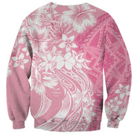 Polynesian Women's Day Sweatshirt Plumeria Passion - Pink LT7 - Polynesian Pride