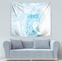 Polynesian Women's Day Tapestry Plumeria Passion - Turquoise LT7 - Polynesian Pride