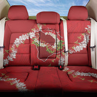 Hawaii Island Flowers Lei Back Car Seat Cover Ohia Lehua Scarlet Red