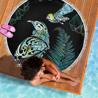 Aotearoa Maori Mahuru Beach Blanket Spring Time - Paua Shell Green LT7 - Polynesian Pride