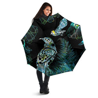 Aotearoa Maori Mahuru Umbrella Spring Time - Paua Shell Green LT7 - Polynesian Pride