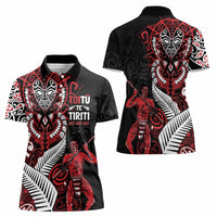 Aotearoa Toitu Te Tiriti Women Polo Shirt Whakairo Wheku