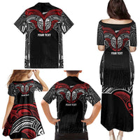 Aotearoa Maori Personalized Family Matching Puletasi and Hawaiian Shirt Toitu Te Tiriti Ake! Ake! Ake! LT7 - Polynesian Pride