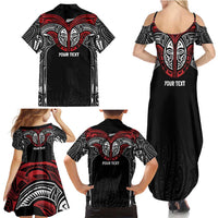 Aotearoa Maori Personalized Family Matching Summer Maxi Dress and Hawaiian Shirt Toitu Te Tiriti Ake! Ake! Ake! LT7 - Polynesian Pride