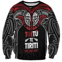 Aotearoa Maori Personalized Sweatshirt Toitu Te Tiriti Ake! Ake! Ake!