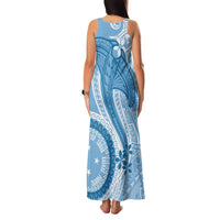 Micronesia FSM Family Matching Tank Maxi Dress and Hawaiian Shirt Shark and Manta Classic Style LT7 - Polynesian Pride