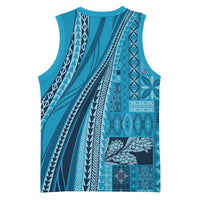 Pasifika Women's Day - Samoa Siapo Malu Tattoo Inspired Basketball Jersey Turquoise