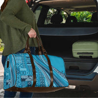 Pasifika Women's Day - Samoa Siapo Malu Tattoo Inspired Travel Bag Turquoise