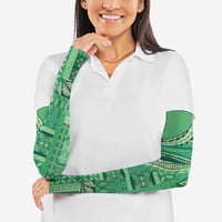 Pasifika Women's Day - Samoa Siapo Malu Tattoo Inspired Arm Sleeves Jade