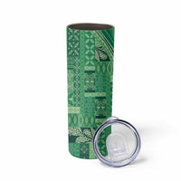 Pasifika Women's Day - Samoa Siapo Malu Tattoo Inspired Skinny Tumbler Jade
