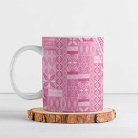 Pasifika Women's Day - Samoa Siapo Malu Tattoo Inspired Ceramic Mug Pink