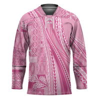 Pasifika Women's Day - Samoa Siapo Malu Tattoo Inspired Hockey Jersey Pink