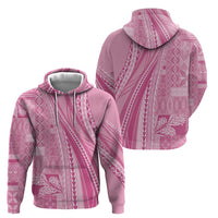 Pasifika Women's Day - Samoa Siapo Malu Tattoo Inspired Hoodie Pink