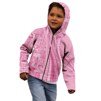 Pasifika Women's Day - Samoa Siapo Malu Tattoo Inspired Kid Hoodie Pink